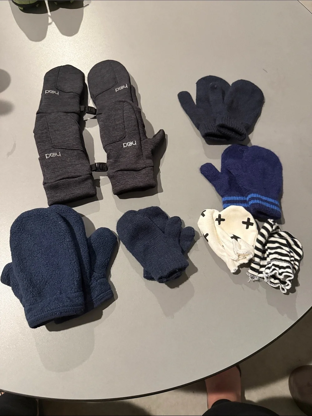 Kids Navy Mittens and Glove Set - Multipack
